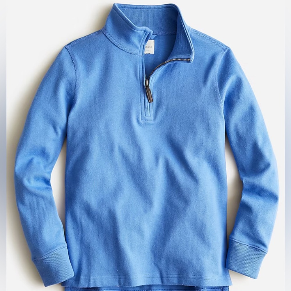 Crewcuts Kids' Half Zip Cotton Pullover